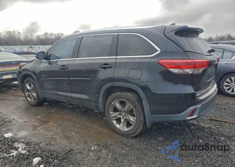 2018 Toyota Highlander Limited from USA, damaged, VIN 5TDDZRFH5JS898554
